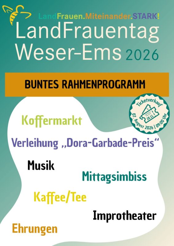 Ragmenprogramm zum LandFrauentag Weser-Ems 2026